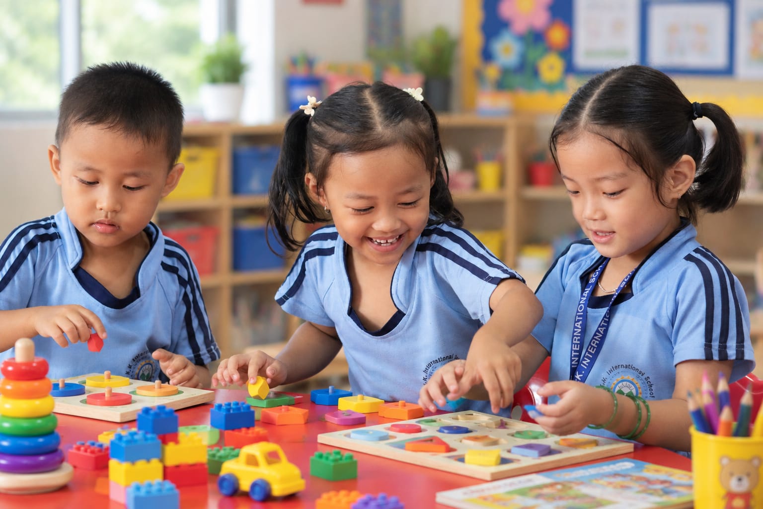 KKIS students learning through classroom activities